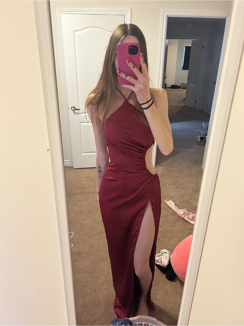 Babyboo satin maxi dress